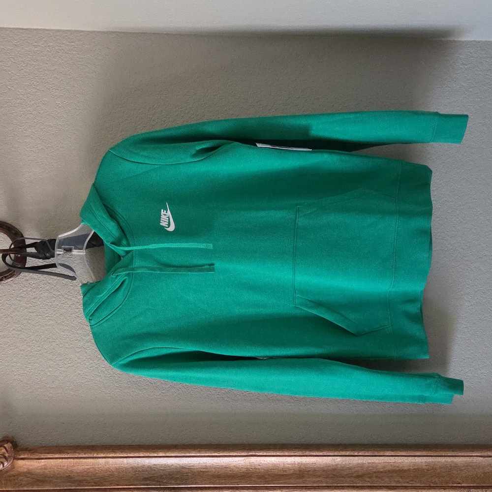 Nike NWT Women's Green Pullover Hoodie Sweatshirt - Picture 3 of 8